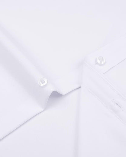 HOTAlimens & Gentle Mens Short Sleeve Dress Shirts Wrinkle Free Solid Casual Button Down Shirts with Pocket