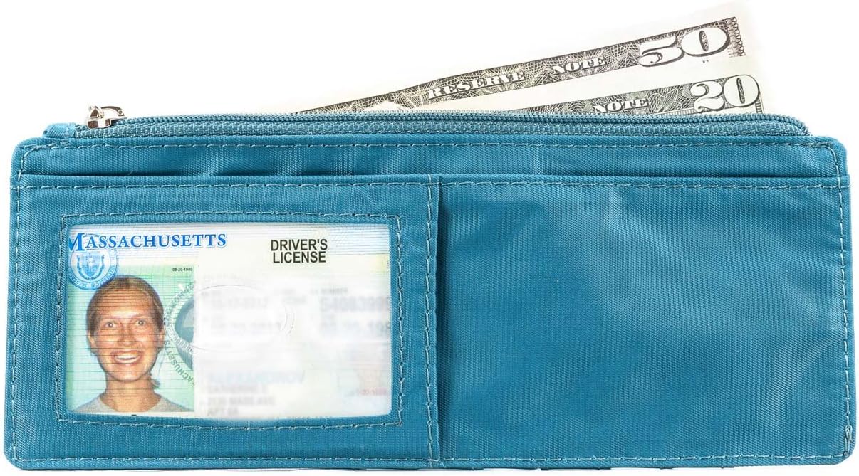 HOTBig Skinny Women's Jaguar Credit Card Slim Wallet, Holds Up to 25 Cards