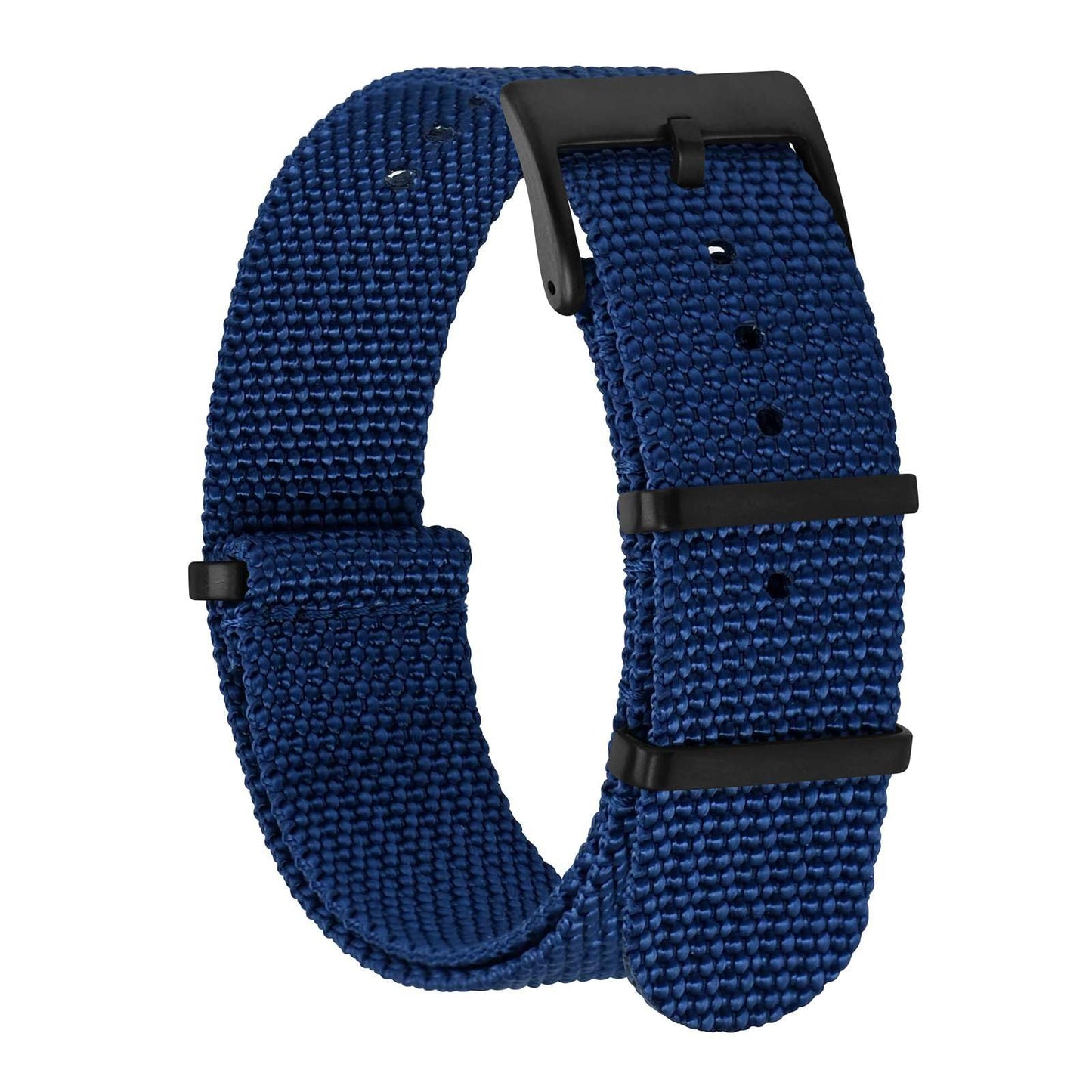 HOTBISONSTRAP Nylon Watch Bands for Men, One-Piece Military Watch Straps, 18mm 20mm 22mm