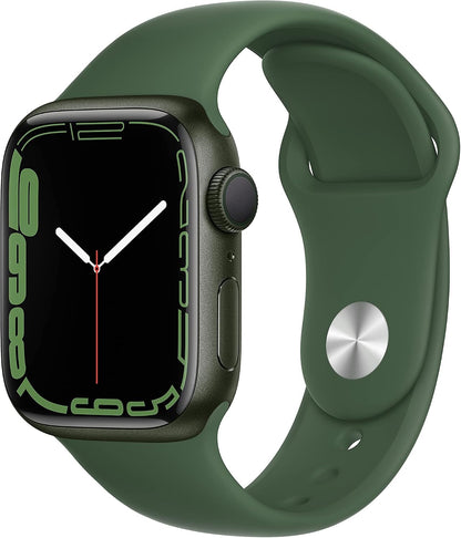 HOTApple Watch Series 7 (GPS, 41MM) - Starlight Aluminum Case with Starlight Sport Band (Renewed Premium)