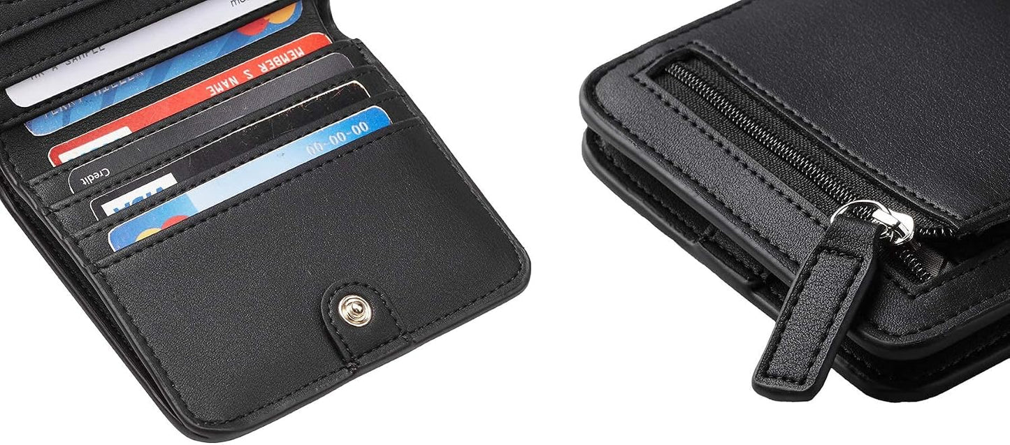 HOTToughergun Women's Genuine Leather Wallet& Men’s Money Clip