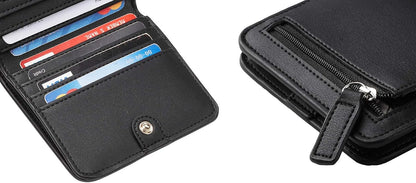 HOTToughergun Women's Genuine Leather Wallet& Men’s Money Clip
