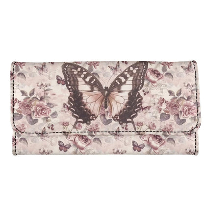 HOTLotus Mandala Women PU Leather Tri-fold Wallets Black And White Sketch Flower Zipper Pocket Buckle Money Manager Starry Sky Tall Billfold Secretary Cash Wallet