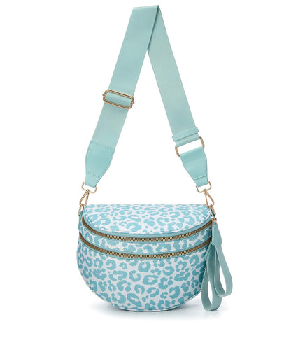 HOTFEIBOON Spacious Nylon Crossbody Bag Bum Bag Handbags Wallets Purses Trendy Shoulder Bag for Women