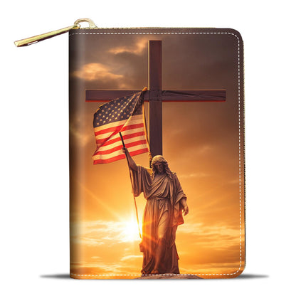 HOTCredit Card Holder Wallets for Women, Small RFID Wallet Slim Leather Card Organizer Case with Zipper, Retro Music Cassette