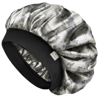 HOTYANIBEST Soft Satin Bonnet for Men Women, Sleep Cap to Maintain Moisture | Unisex Double Layer, Bonnet for Sleeping, Protect Hair, Natural Wave, Curly Coily, Reduce Frizz, Adjustable Sleep Hat