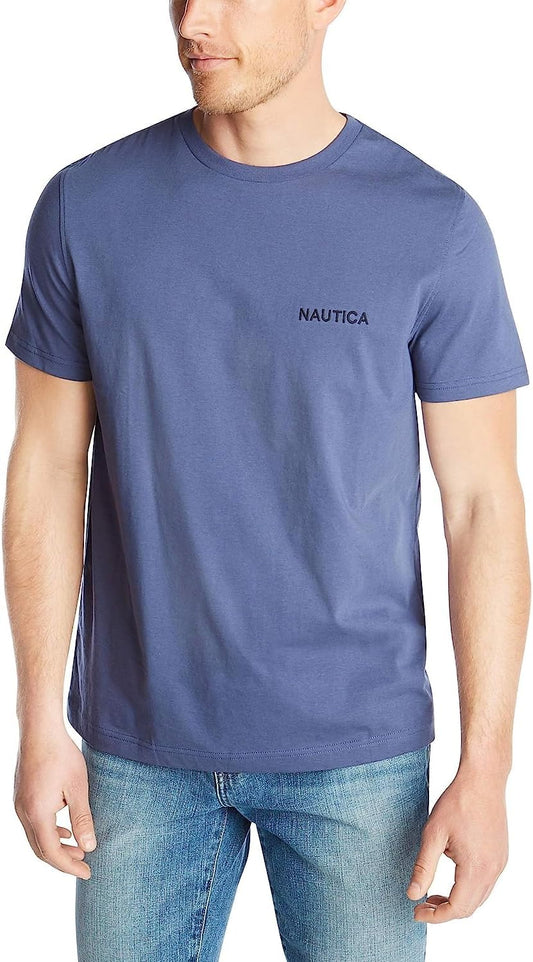 HOTNautica Men's Short Sleeve Solid Crew Neck T-Shirt Shirt