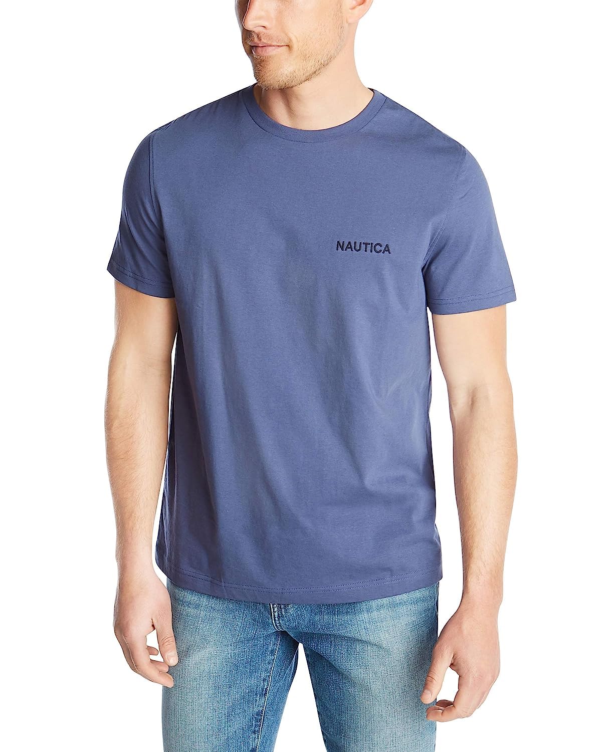 HOTNautica Men's Short Sleeve Solid Crew Neck T-Shirt Shirt