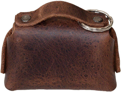 HOTHide & Drink, Tiny Handbag with Key Ring Holder Handmade from Full Grain Leather