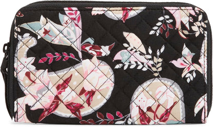 HOTVera Bradley womens Cotton Deluxe Travel Wallet With Rfid Protection