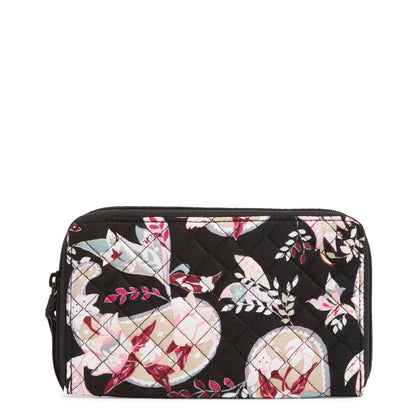 HOTVera Bradley womens Cotton Deluxe Travel Wallet With Rfid Protection