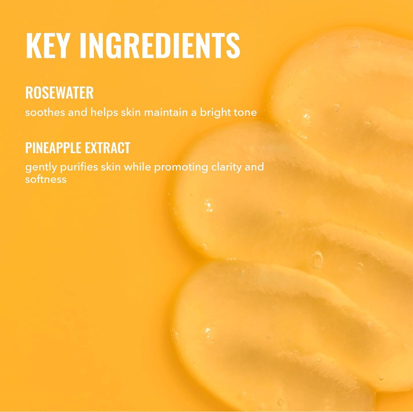 HOTGood Molecules Hydrating Facial Cleansing Gel - Face Wash with Rosewater and Pineapple Extracts to Brighten, Cleanse, and Moisturize - Facial Cleanser, Skin Care