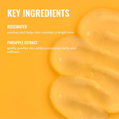 HOTGood Molecules Hydrating Facial Cleansing Gel - Face Wash with Rosewater and Pineapple Extracts to Brighten, Cleanse, and Moisturize - Facial Cleanser, Skin Care