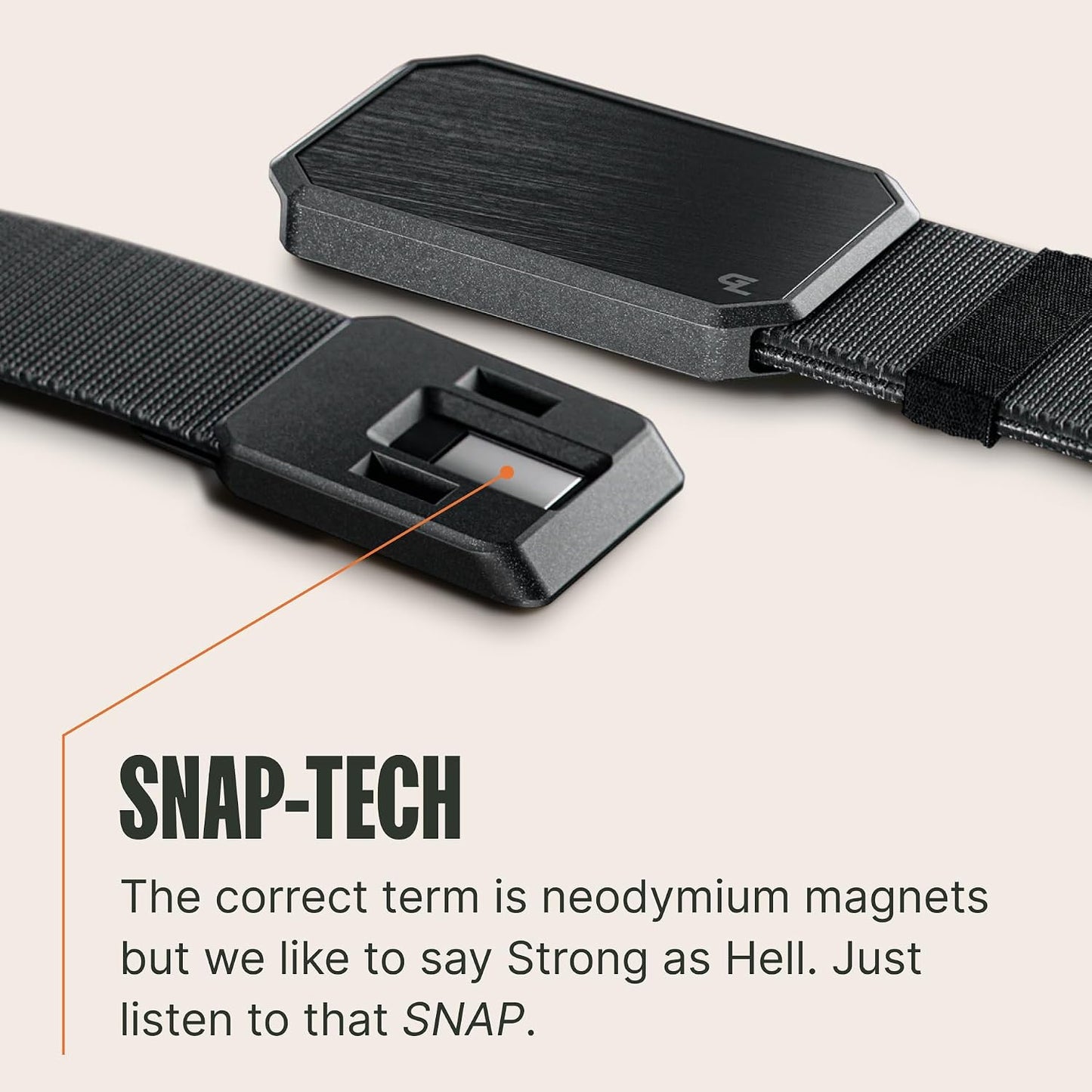 HOTGroove Life Groove Belt OG - Men's Work Belt - Stretch Nylon, Magnetic Buckle, Adjustable, Comfortable, Tactical, EDC