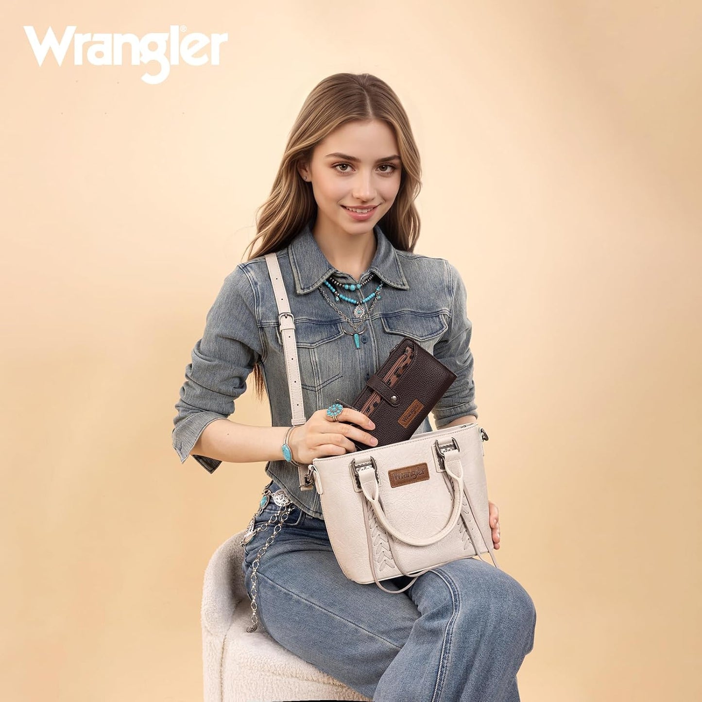 HOTMontana West X Wrangler Wallet Women Bifold Wallets, Card Cases & Money Organizers Leopard Print Credit Card Wallet Ladies Female Western Wallets with RFID Lining and Coin Purse