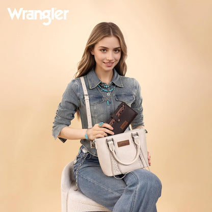 HOTMontana West X Wrangler Wallet Women Bifold Wallets, Card Cases & Money Organizers Leopard Print Credit Card Wallet Ladies Female Western Wallets with RFID Lining and Coin Purse