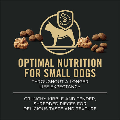 HOTPurina Pro Plan Small Breed Dry Dog Food, Shredded Blend Beef and Rice Formula With Guaranteed Live Probiotics - 6 lb. Bag
