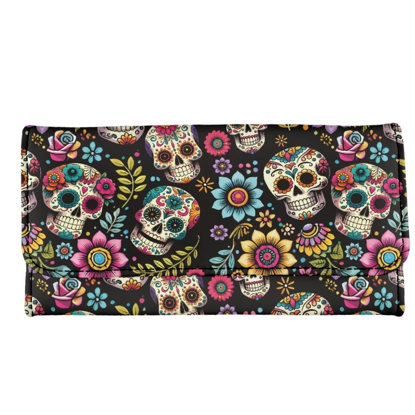 HOTHowilath Womens Hibiscus Flower Wallet Clutch Organizer With Change Pocket, Credit Card Clutch Long Purse for Women - Hot Pink