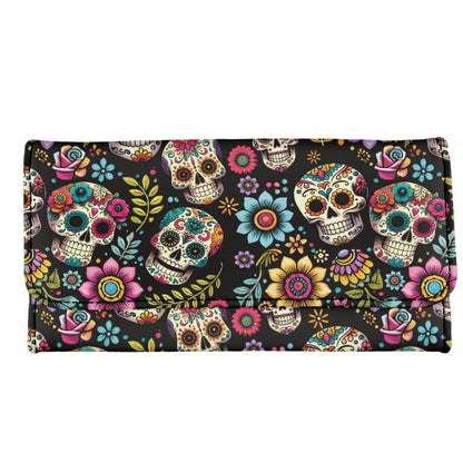 HOTHowilath Womens Hibiscus Flower Wallet Clutch Organizer With Change Pocket, Credit Card Clutch Long Purse for Women - Hot Pink