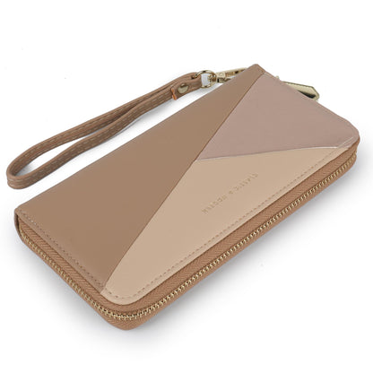 HOTLuxury Women Wallet With Cell Phone Pouch,Card Slots,Zip Pocket | Green Elegant Clutch Ladies Wallets,Soft PU Leather,Waterproof,Cards Organization For Women,Ladies,Daily,Travel
