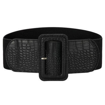 HOTVONMELLI Stretchy Wide Women Belts Elastic Vintage Belts for Women Fashion Ladies Waist Belt for Dress