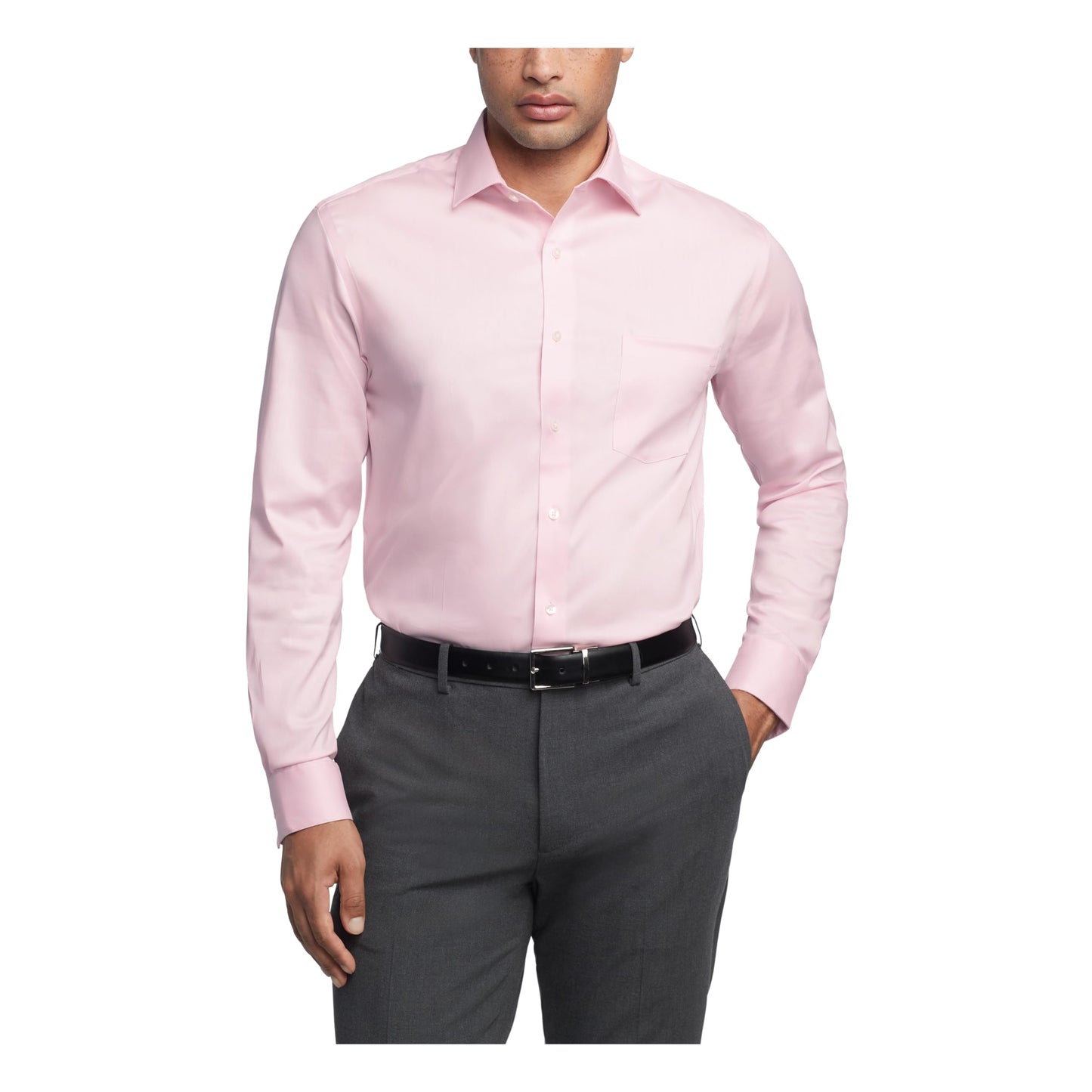 HOTVan Heusen Men's Dress Shirt Regular Fit Ultra Wrinkle Free Flex Collar Stretch Solid