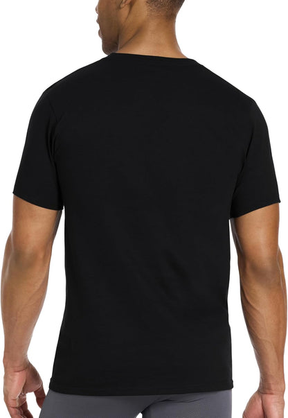 HOTPuma Men's 4 Pack Cotton Crewneck Short Sleeve T-Shirt