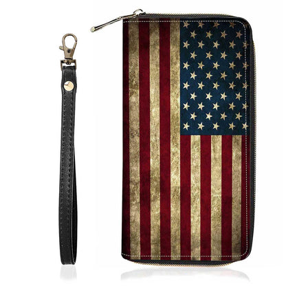 HOTChristian Cross Quote Bible Verse Matthew 19:26 Print Wallet for Women Large Capacity Wallet Credit Card Holder PU Leather Zipper Clutch Purse Phone Wallet