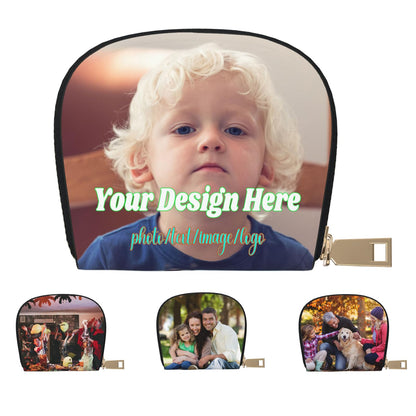 HOTCustom Coin Purse Design Your Own Personalized Leather Shell Card Bags Customized Wallet storage bags for Women Gifts Style 3