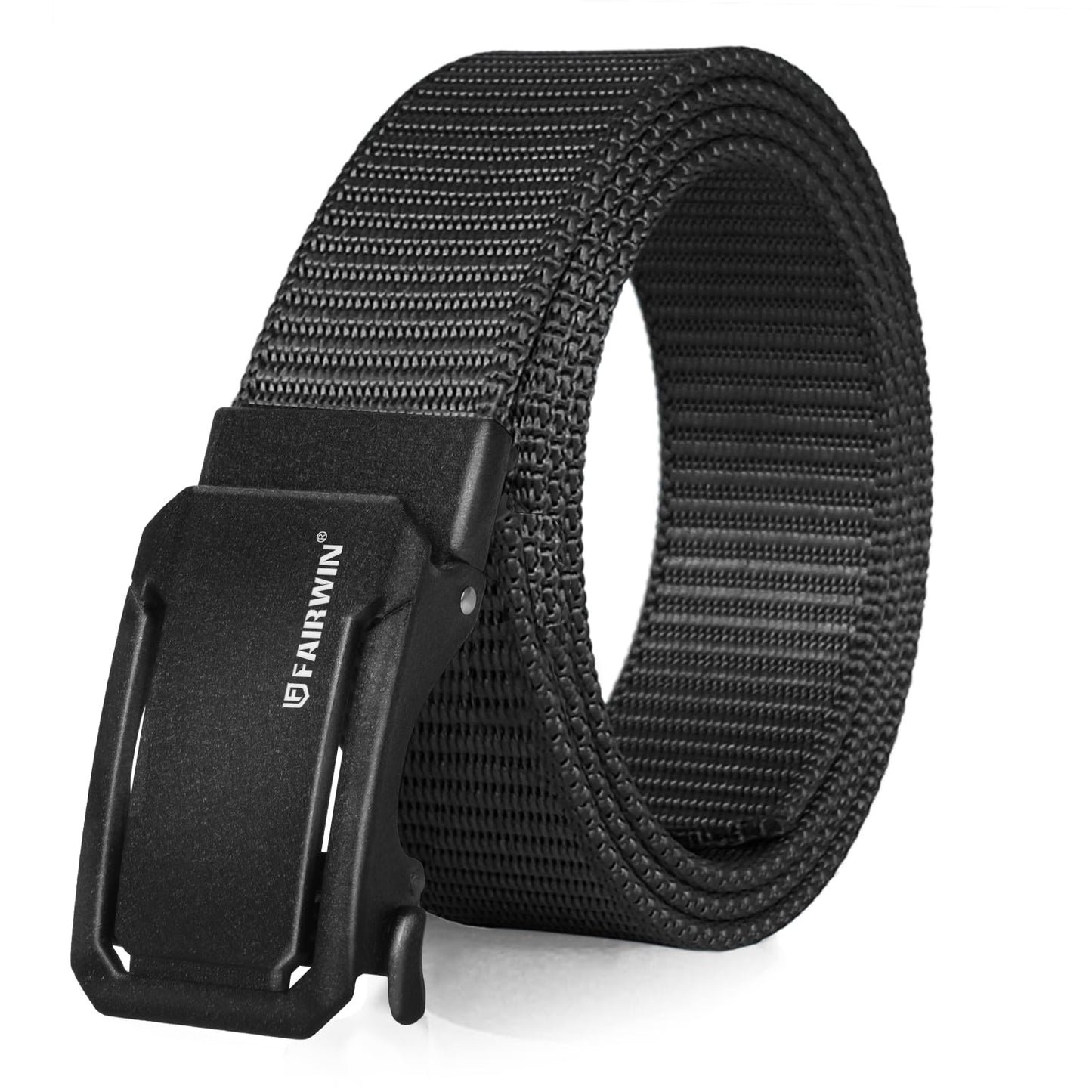 HOTFAIRWIN Men's Ratchet Belt, Nylon Tactical Belt, Adjustable Ratcheting Buckle for Golf Work Casual Outdoor Hiking Daily Wear
