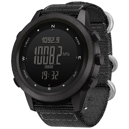 HOTNORTH EDGE Military Watch for Men Large Face Tactical Survival Digital Wrist Watch with Altimeter, Compass, Barometer, Waterproof, Pedometer for Outdoor Sports & Hiking (Apache)