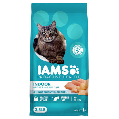 HOTIAMS Proactive Health Indoor Dry Cat Food, Chicken & Turkey, 7 lb | Vet-recommended, Real Chicken #1 Ingredient, Proprietary Fiber Blend, Prebiotics for Healthy Digestion, Hairball Control