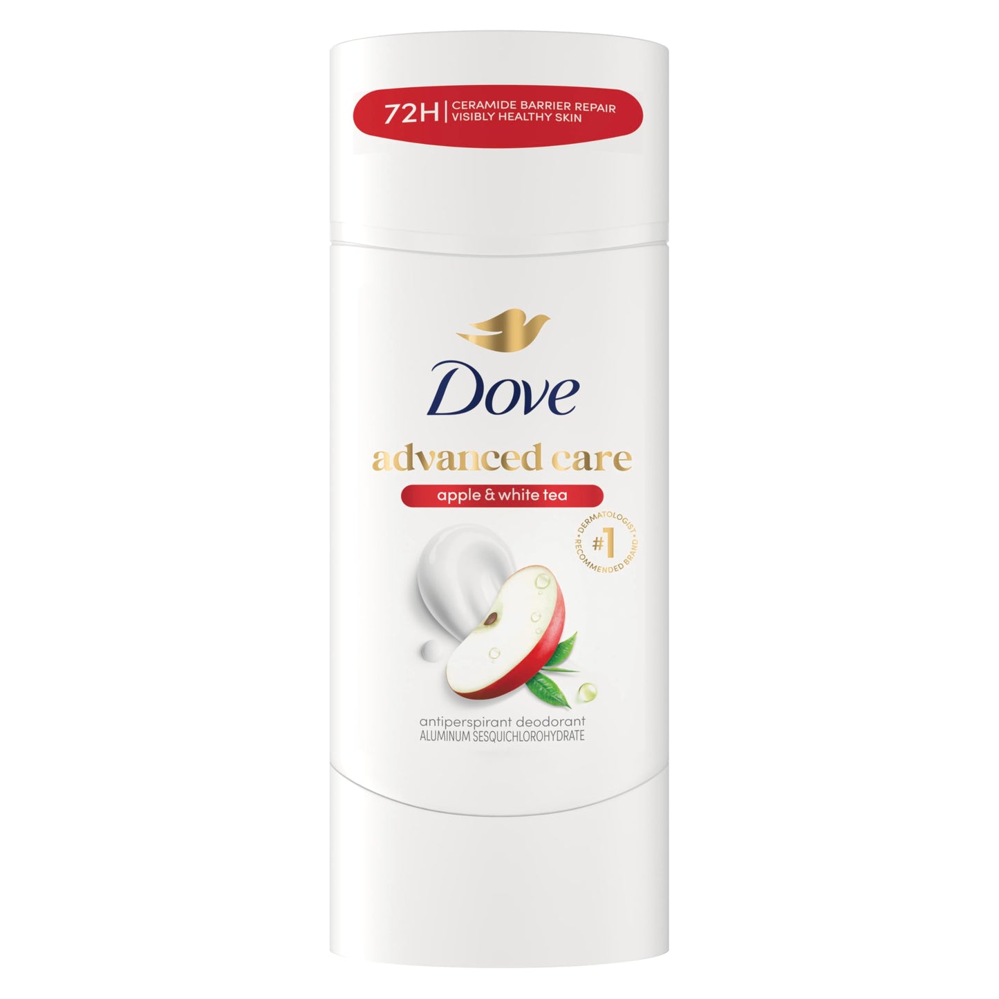 HOTDove Advanced Care Antiperspirant Caring Coconut, 2 Count Deodorant Stick for Women, for 48 Hour Protection And Soft And Comfortable Underarms, 2.6 oz