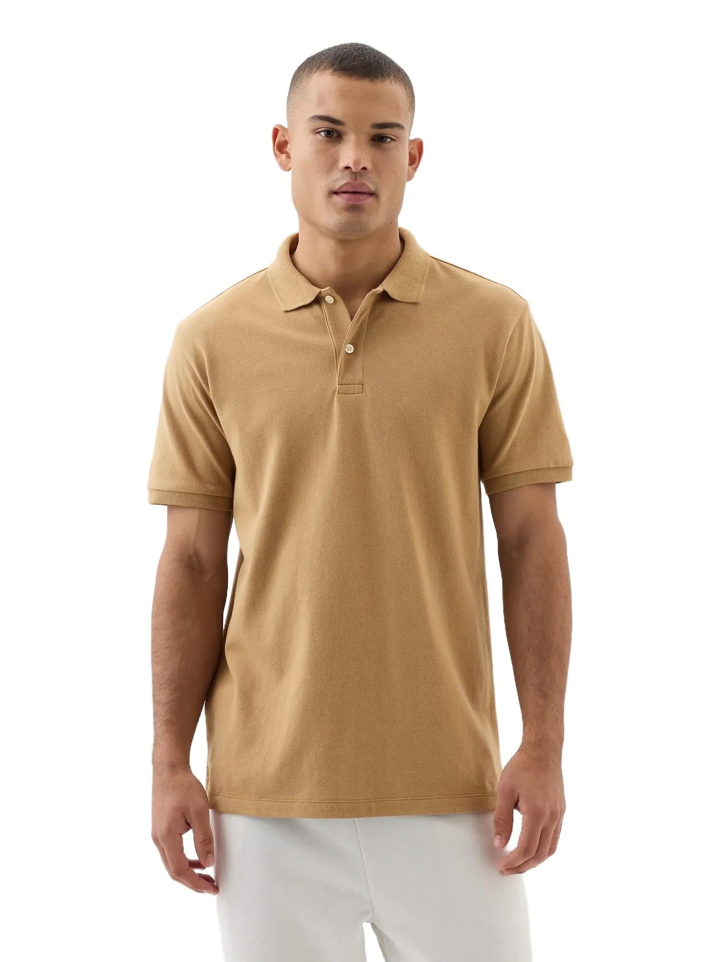 HOTGap Men's Stretch Pique Polo Shirt