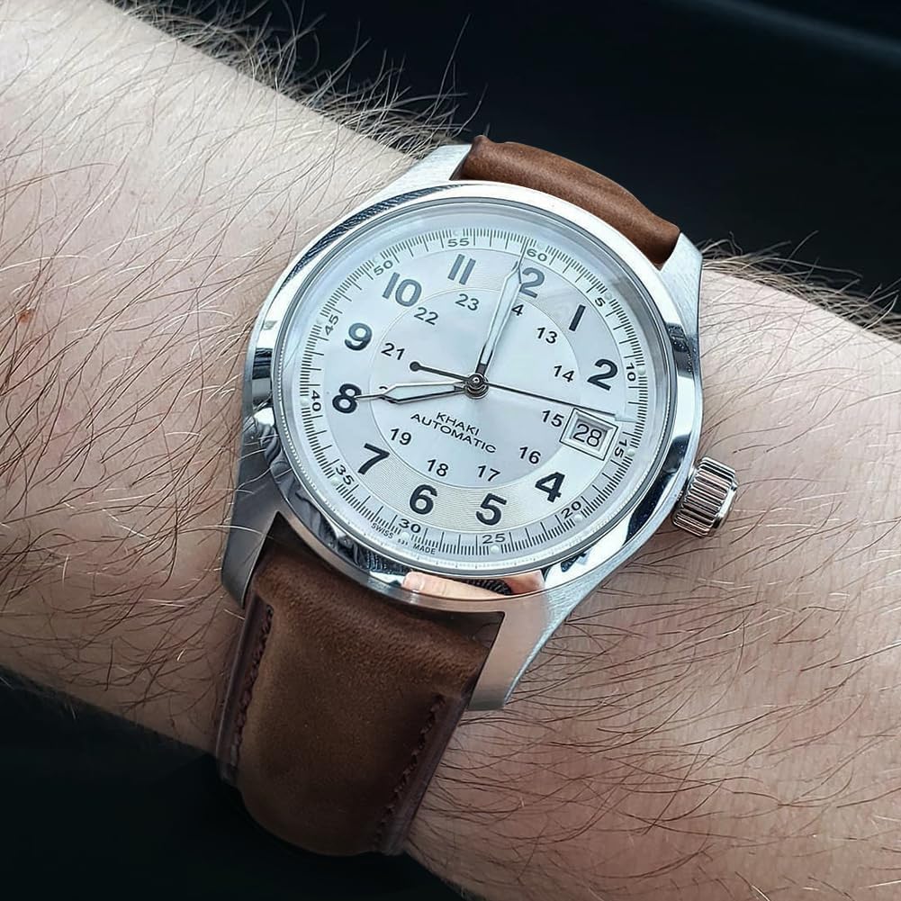 HOTRitche Christmas Gift Quick Release Leather Watch Bands Genuine Watch Straps for Men Women Top Grain Leather Watch Strap, White Elephant Gifts, Stocking Stuffers for Men, Father's Day gifts