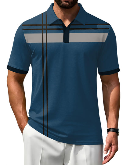 HOTPoriff Mens Polo Shirts Short Sleeve Golf Shirt Dry Fit Athletic T-Shirt Moisture Wicking Top (S-3XL)