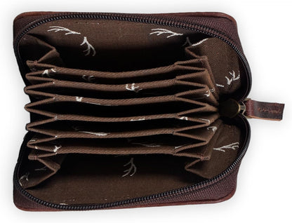HOTRanch Junkie Highlands Saddle Leather Credit Card Wallet