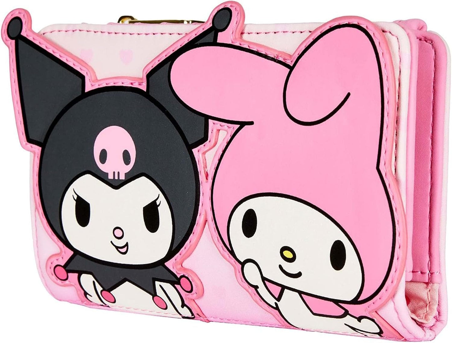 HOTLoungefly Sanrio My Melody and Kuromi Wallet, Bifold, Pink