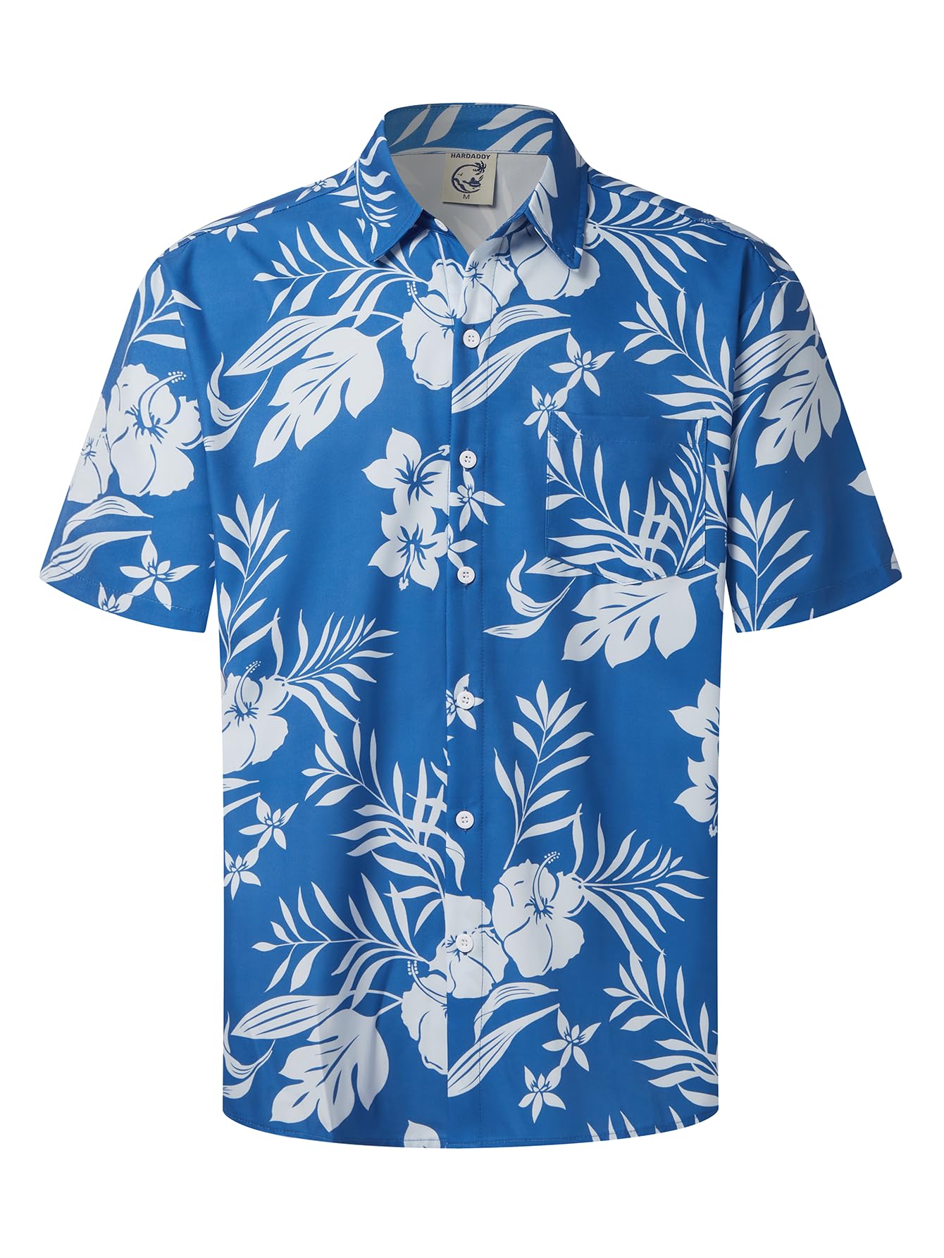 HOTHardaddy Men's Hawaiian Shirt Short Sleeves Printed Button Down Summer Beach Casual Shirts