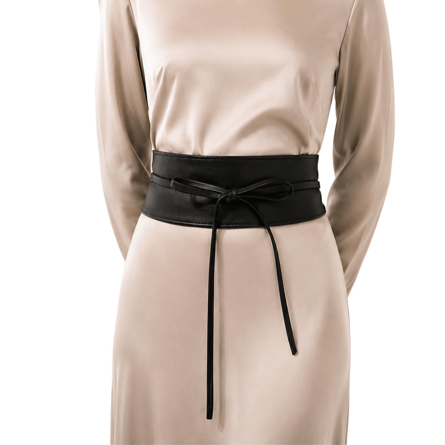 HOTFASHIONGEN - Woman Italian leather Obi belt, CASSIANE
