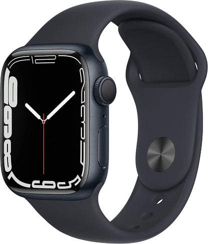 HOTApple Watch Series 7 (GPS, 41MM) - Starlight Aluminum Case with Starlight Sport Band (Renewed Premium)