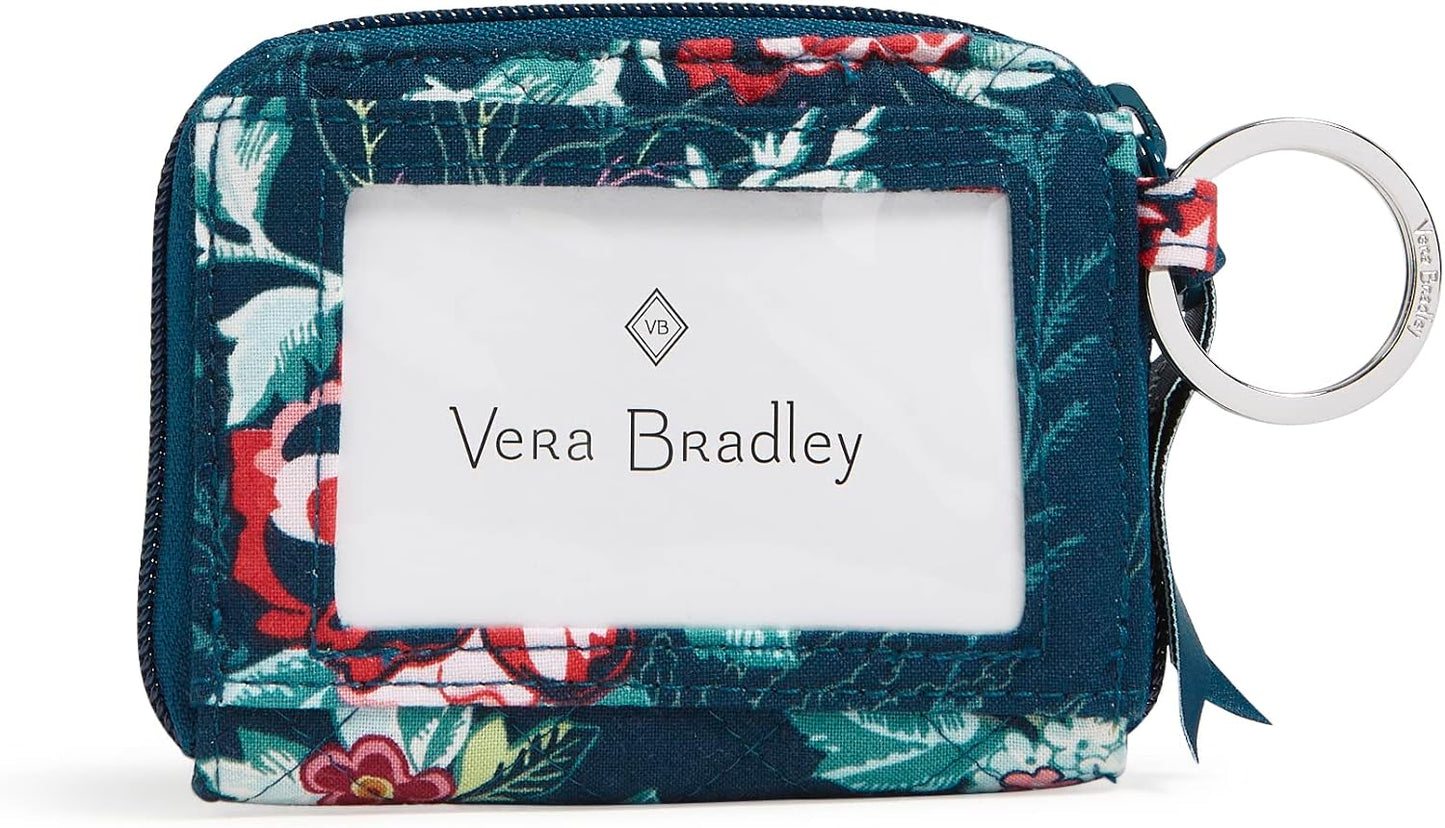 HOTVera Bradley womens Cotton Petite Zip-around Wallet With Rfid Protection