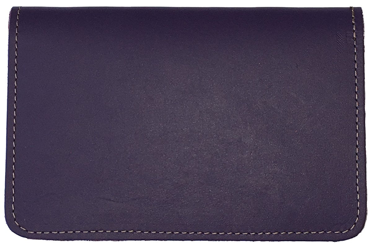 HOTRustic Hickory Leather Top Stub Checkbook Cover