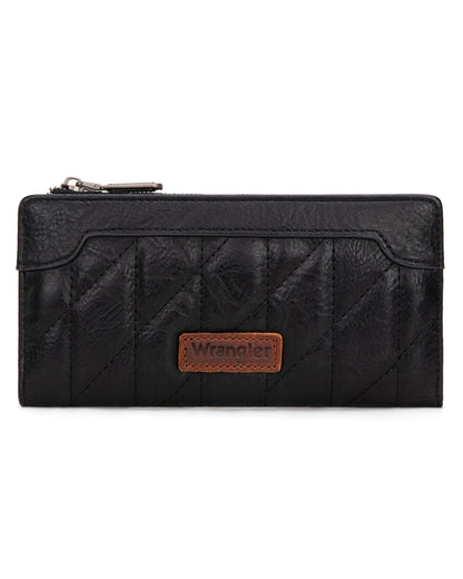 HOTMontana West Wrangler Cow Print Wallets Womens Bifold Credit Card Wallet Women's Wallets, Card Cases & Money Organizers Brown Wallet for Women Ladies Female Cash Wallett with Smooth Zipper
