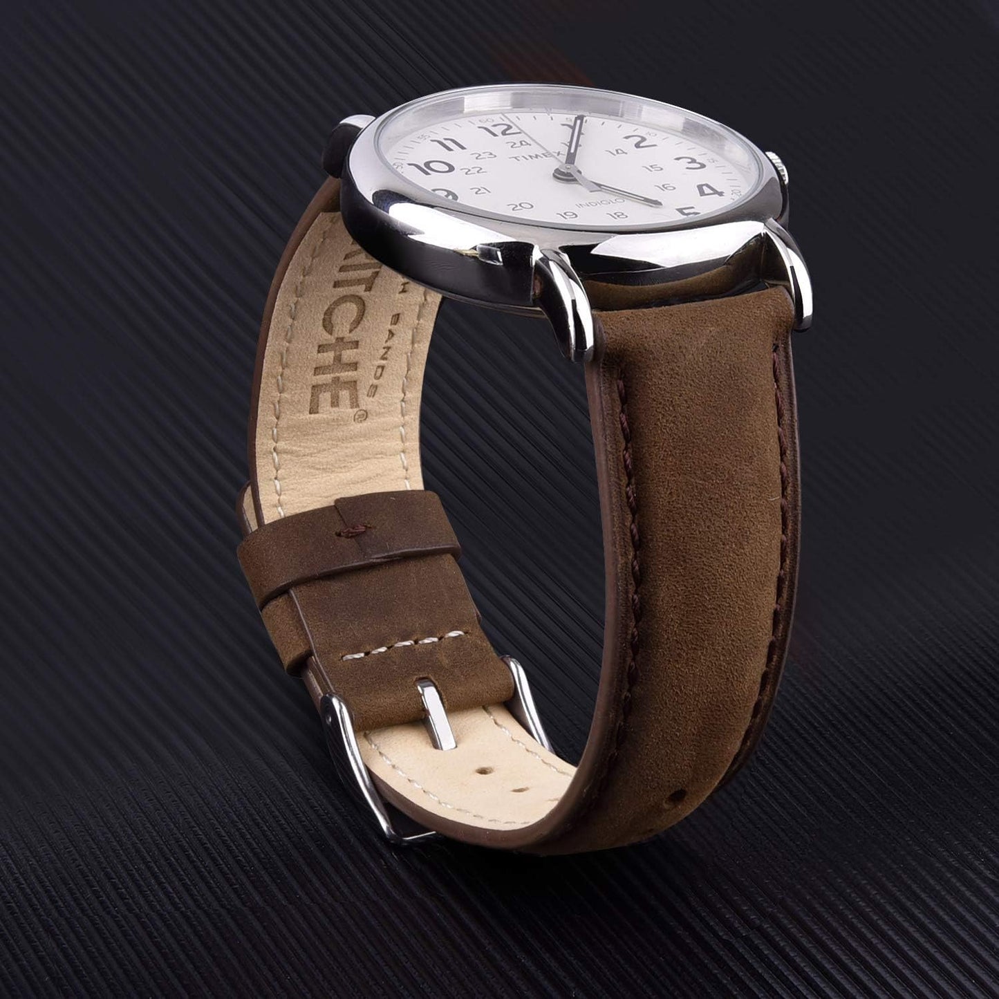 HOTRitche Christmas Gift Quick Release Leather Watch Bands Genuine Watch Straps for Men Women Top Grain Leather Watch Strap, White Elephant Gifts, Stocking Stuffers for Men, Father's Day gifts