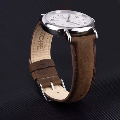 HOTRitche Christmas Gift Quick Release Leather Watch Bands Genuine Watch Straps for Men Women Top Grain Leather Watch Strap, White Elephant Gifts, Stocking Stuffers for Men, Father's Day gifts