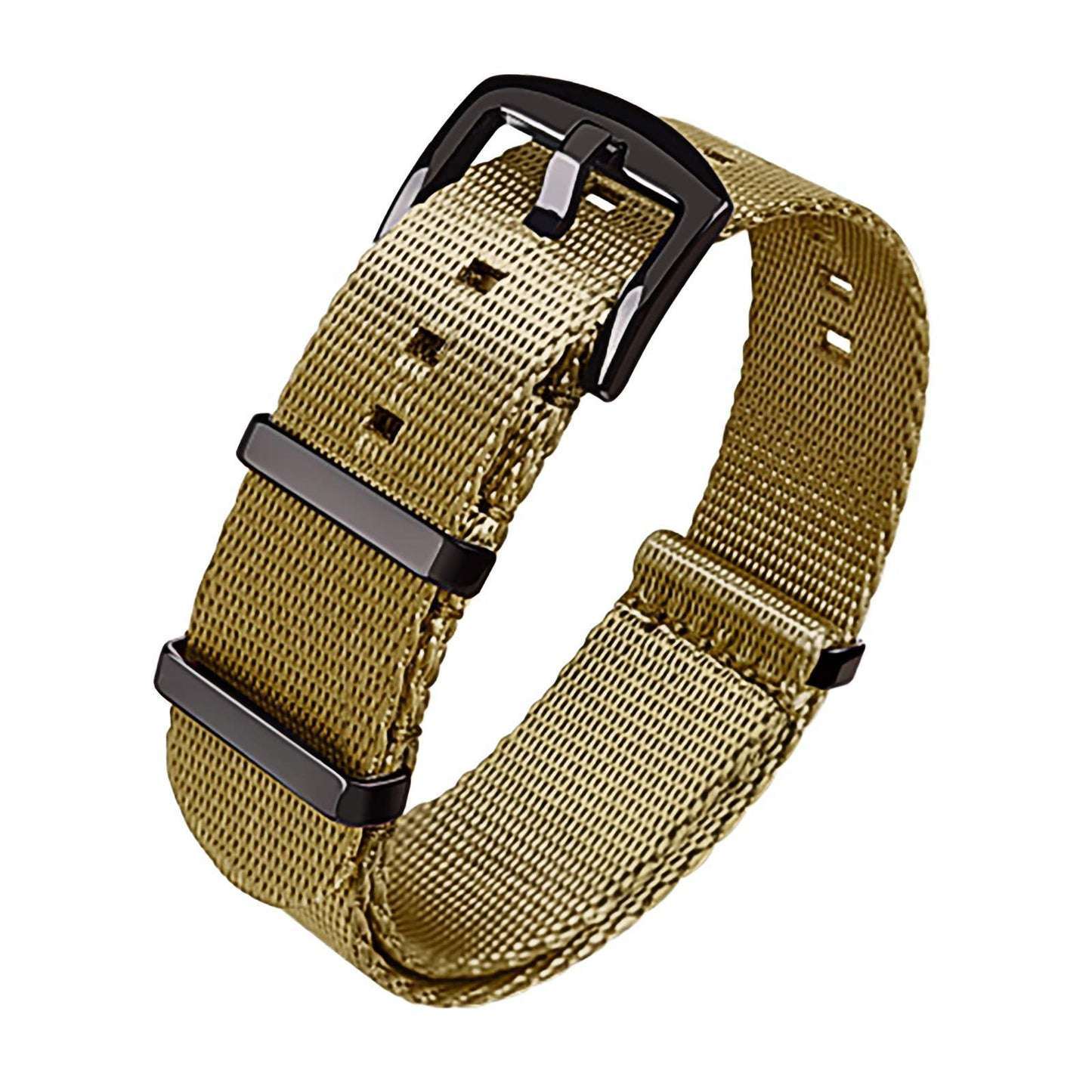 HOTRitche Military Ballistic Nylon Watch Strap with Heavy Buckle 18mm 20mm 22mm Premium Nylon Watch Bands for Men Women