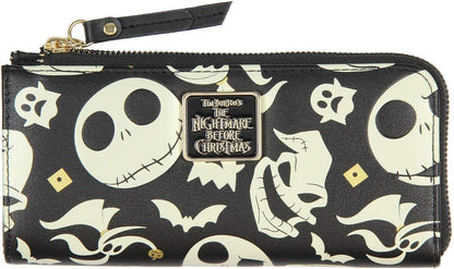 HOTBioworld Disney Nightmare Before Christmas Jack Skellington Zero Oogie Boogie Full Zip Wallet