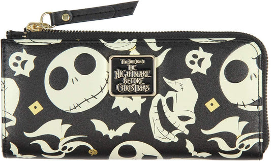 HOTBioworld Disney Nightmare Before Christmas Jack Skellington Zero Oogie Boogie Full Zip Wallet