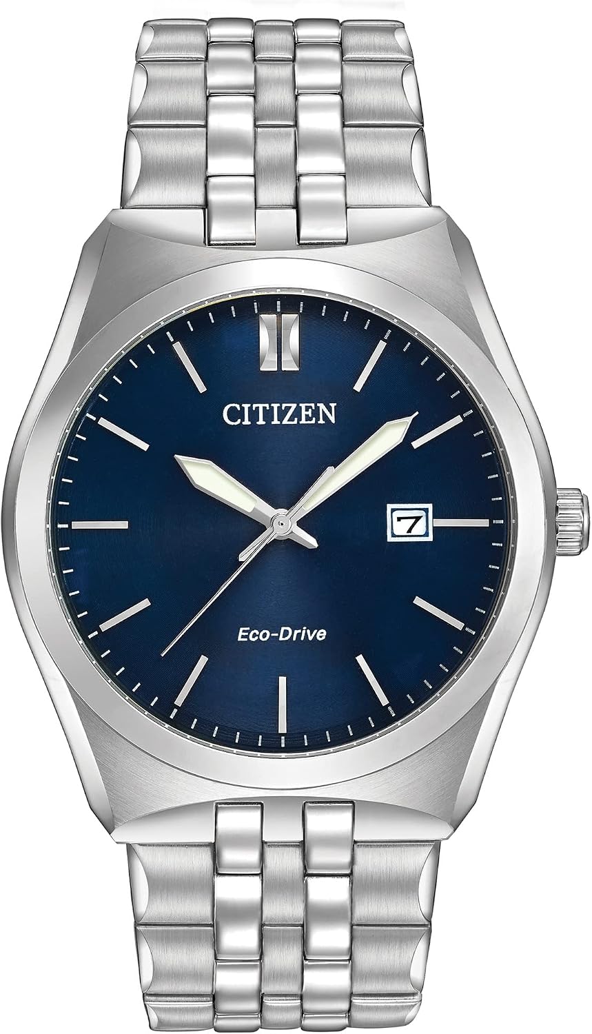 HOTCitizen Men's Classic Corso Eco-Drive Watch, 3-Hand Date, Luminous Hands and Markers